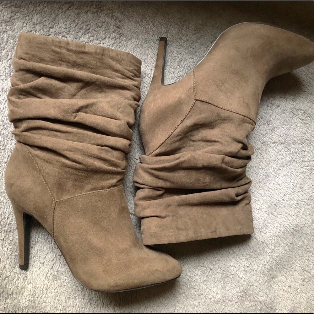 Taupe ankle boots